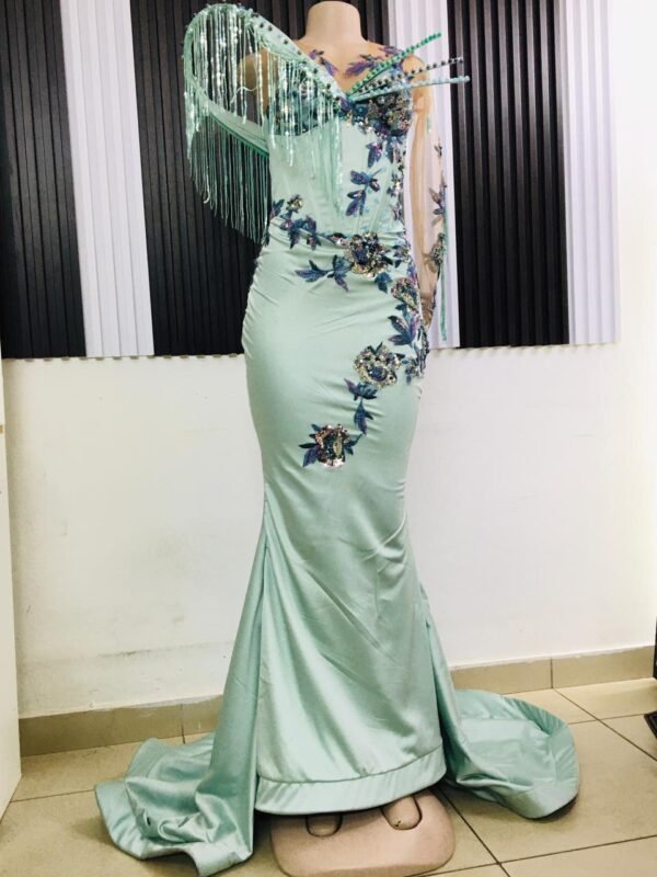sky blue bridge dress